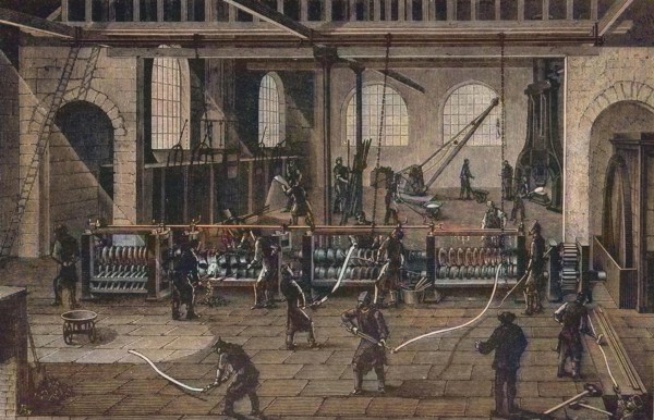 Walzwerk in einem Eisenhüttenwerk