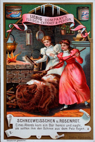 Fairy tale Snow White and Rose Red