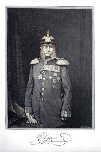 William I. or in German Wilhelm I.