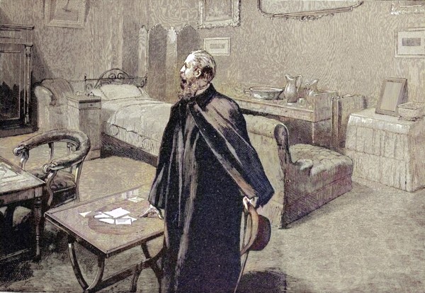 Emperor Friedrich takes leave of the Villa Zirio in San Remo