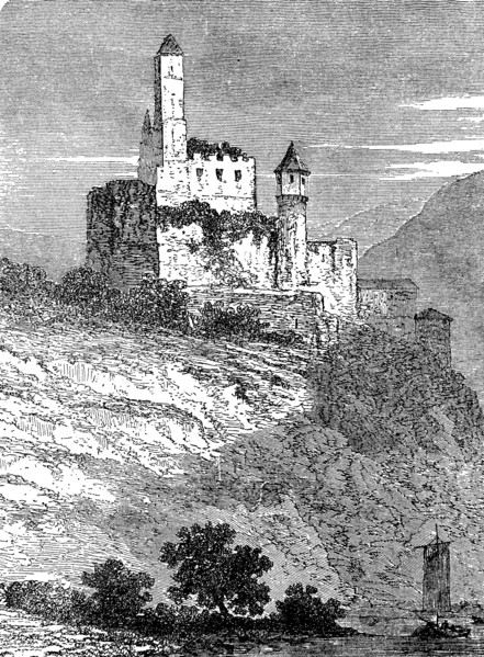 Hornberg Castle on the Neckar River