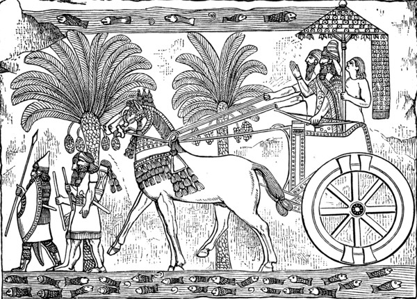 Victoriously returning king