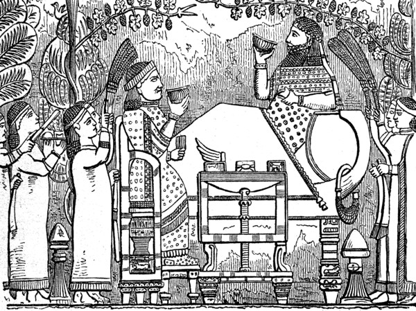 Scene from the palace of Sanherib in Kujundschik