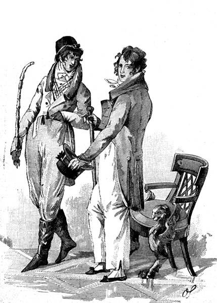Men's fashion in 1799 in Central Europe