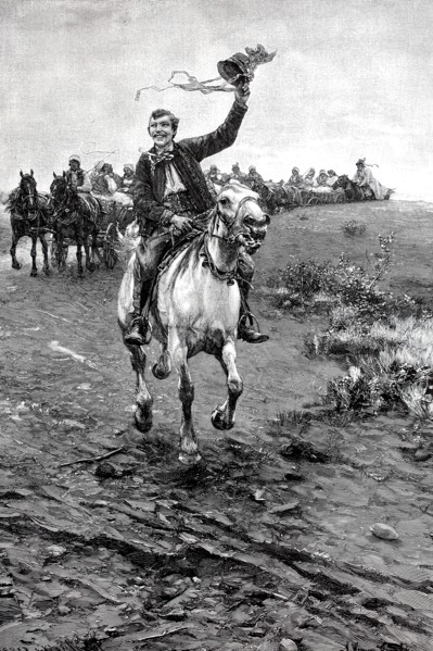 Wedding rider in Poland