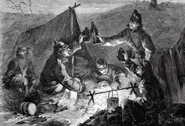 New Year's morning 1871 in front of Paris