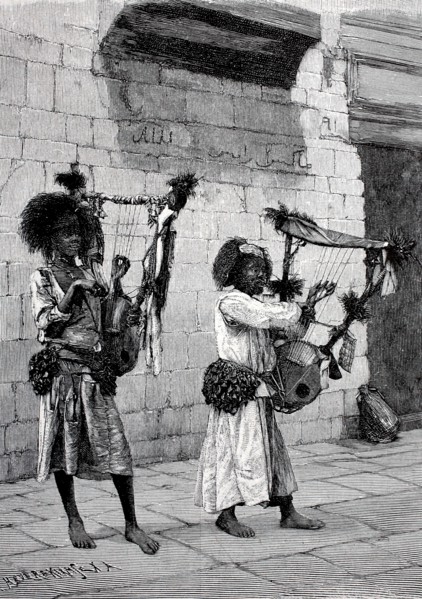 Beggar musicians in Cairo