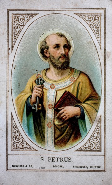 Sacred image with a representation of St. Peter