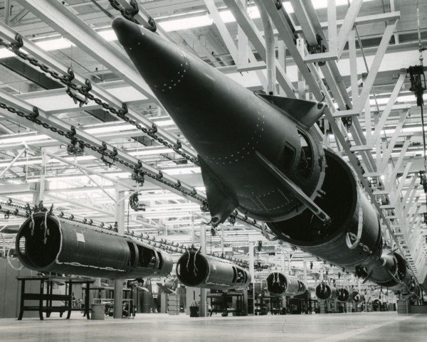Final assembly conveyor line, 1958
