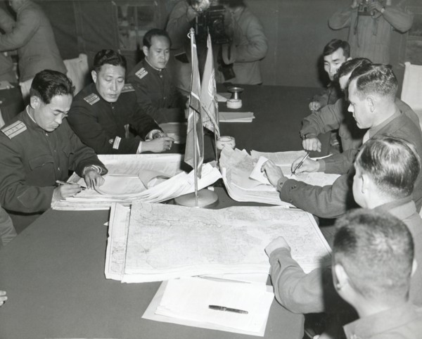 Col. James C. Murray, Jr., USMC and Col Chang Chun San