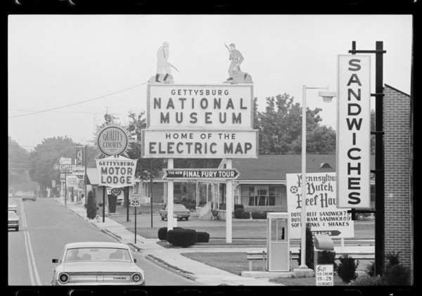 The commercialization of Gettysburg, Pennsylvania