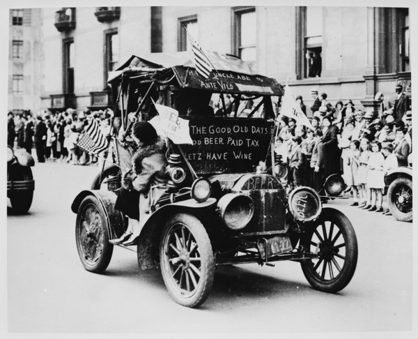Demonstrating for the repeal of the 18th Amendment