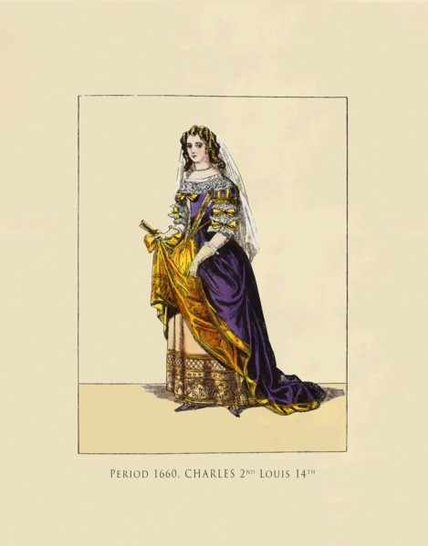 Period 1660. Charles 2nd Louis 14th