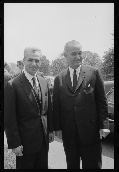 Shah Of Iran With LBJ