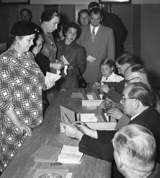 Germans Vote In 1953 Election