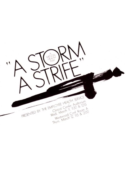 Mental Health Poster - A storm, a strife: a mental health film poster