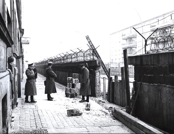 Due to A Water Line Burst Soviet Volksarmee Workers Tore 8 Meters of the Wall During the Morning