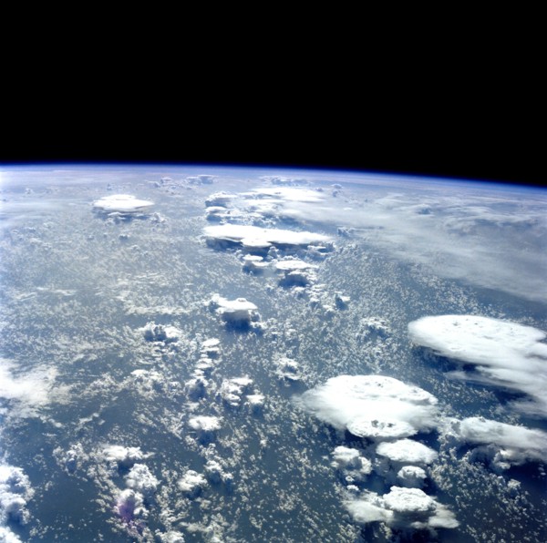 Flatirons', cumulonimbus clouds