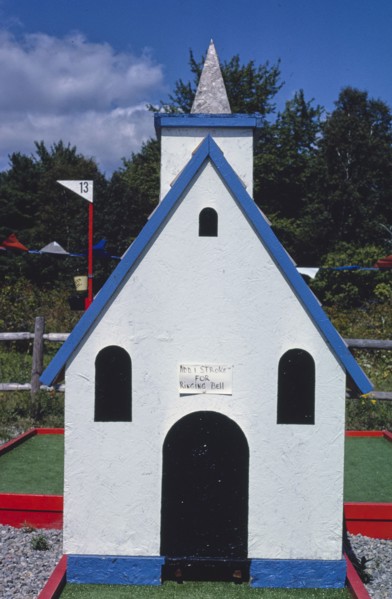 1980s America -  Hole in One mini golf, Route 1, Waldoboro, Maine 1984