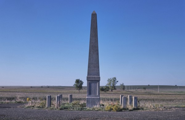 1980s America -   Sakakawea Monument, Route 1806, Mobridge, South Dakota 1987