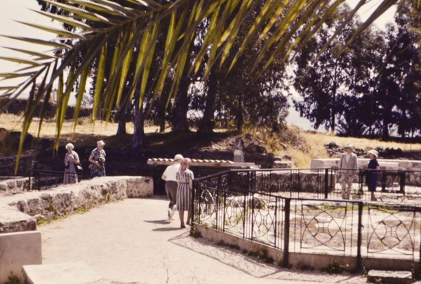 Tourists in Capernaum Israel
