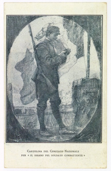 Postcard for the fighting soldier's cigar