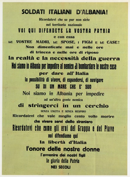 Italian soldiers in Albania