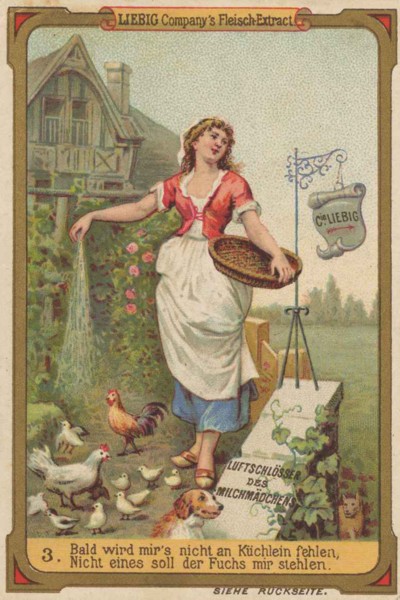 Series Of Pictures Of The Milkmaid'S Castles In The Air: I Won'T Be Short Of Chickens Soon