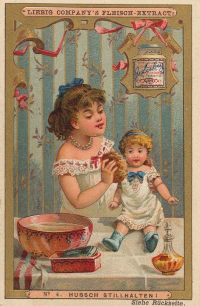 Image Series Girl Playing With A Doll: Pretty Hold Still