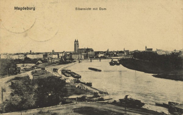 Elbe And Magdeburg Cathedral