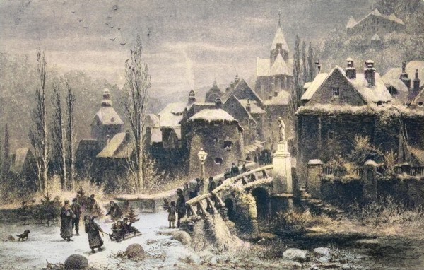 Christmas Morning In A Village In France / Christmas Morning In A Village In France