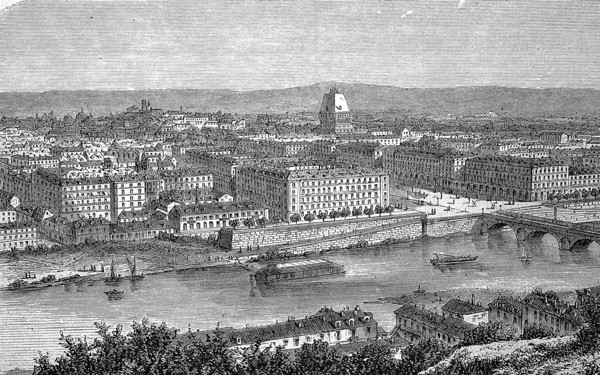 View Of Turin In Italy In 1865