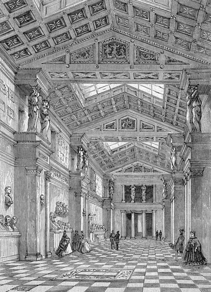 The Interior Of The Walhalla Near Donaustauf