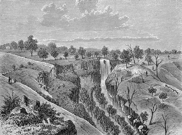 The Lal Lal Falls Near Ballarat In The British Colony Of Victoria