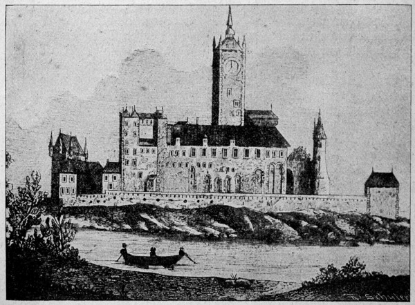The Imperial Palace At Kaiserswerth On The Rhine Before Its Destruction By The French In 1794