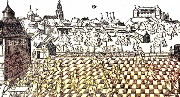 Illustrious Ballgame Tübingen Students Of The Collegium
