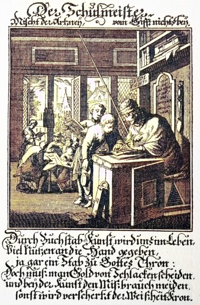 Schoolmaster And Student