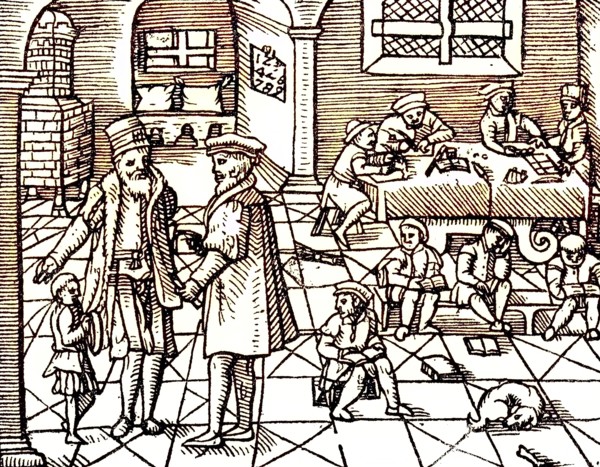 Interior Of A School For Writing And Arithmetic In The 16Th Century