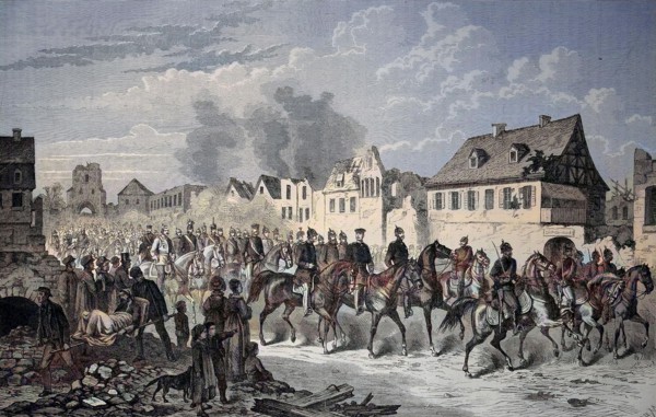 General Werder Moves Into Strasbourg After The Capitulation On 30 September