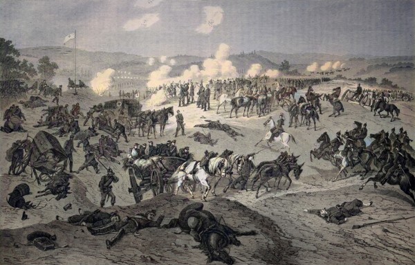 Battle And Supply Station For Wounded Soldiers At Nouart On August 29Th