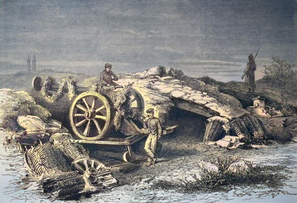 The Battery Of Perouse At Belfort After The Peace Announcement