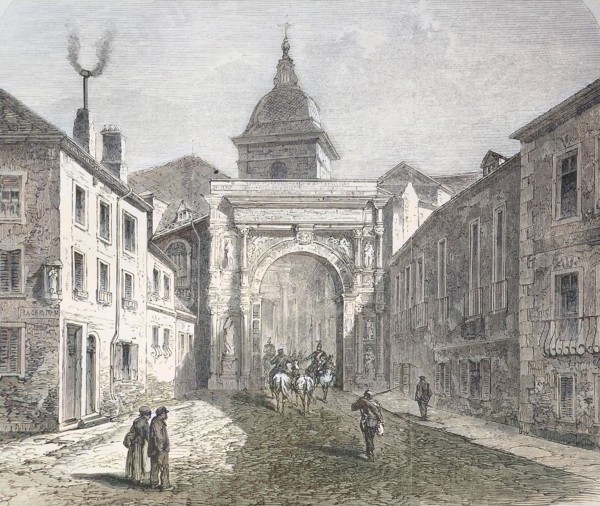 Soldiers Ride Through The Gate