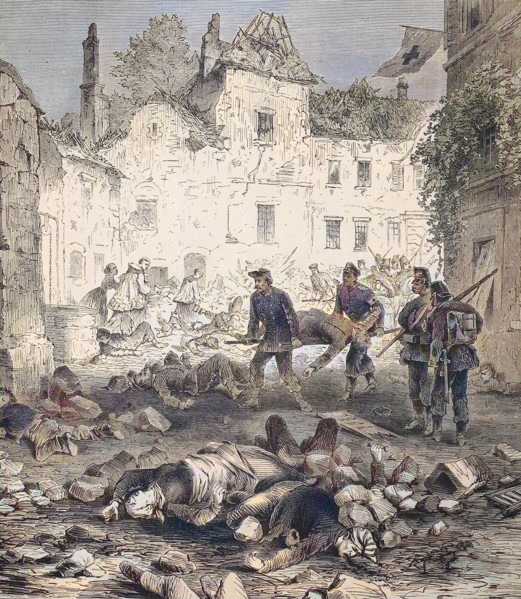 Dead And Wounded Persons After The Spurting Of The Powder Tower In The City Of Laon On The 9Th Of September