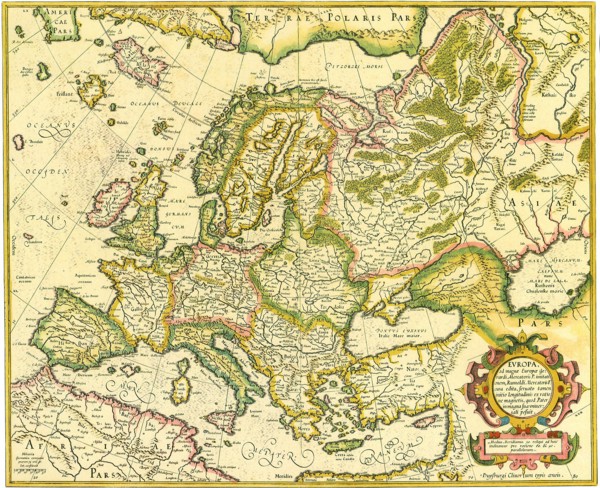 Map of Europe 1623