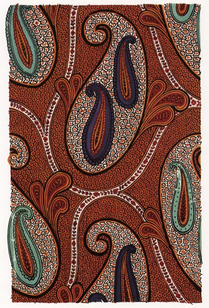Paisley Cell Design.