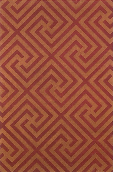 Japanese Swirls on Red.