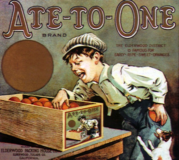 Boy Sneaking Orange.
