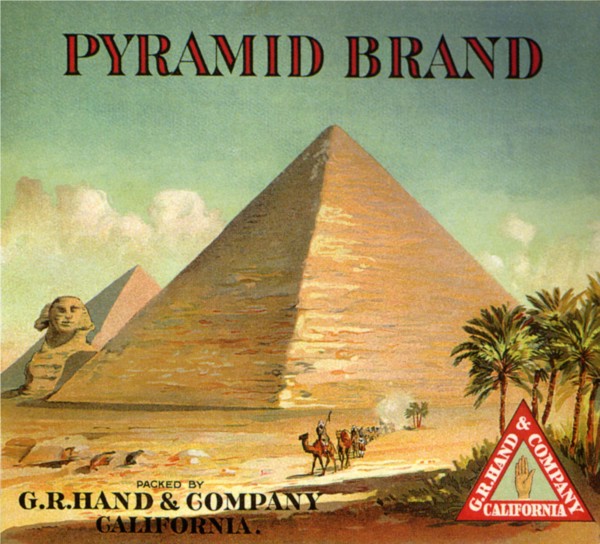 Pyramid Fruit Label.