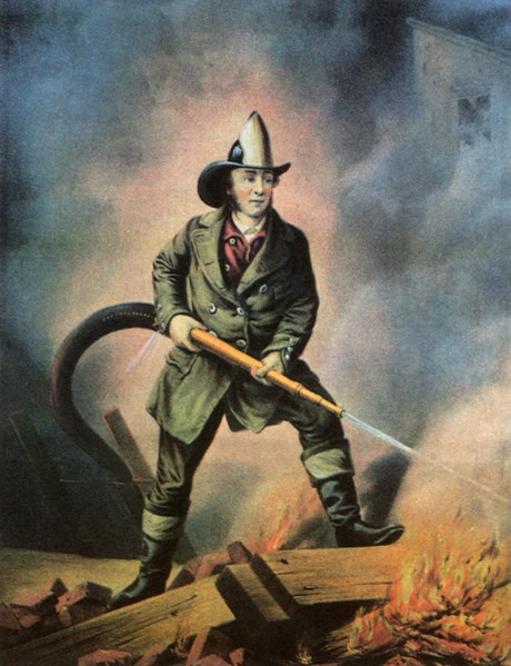 The American Fireman; Facing the Enemy.