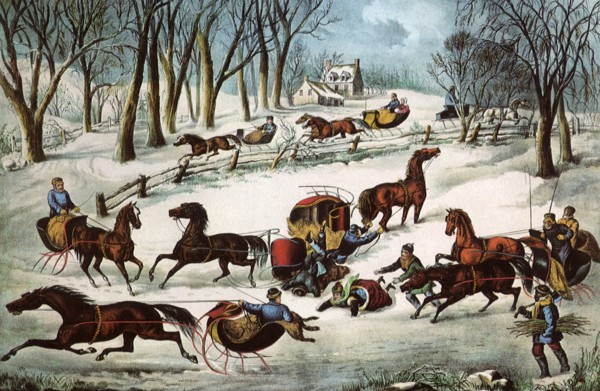 Several Sleighs.